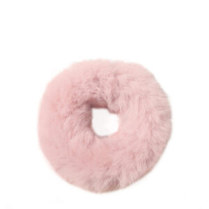 Cocobella FAUX FUR SCRUNCHIE LIGHT PINK