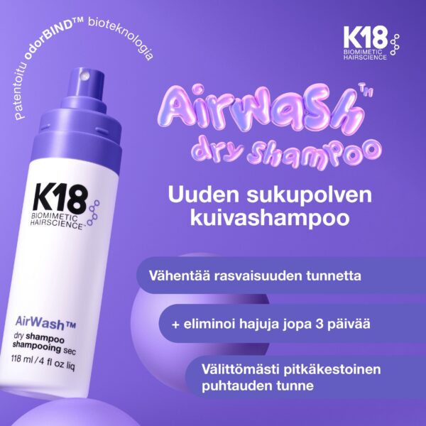 K18 AIRWASH™ DRY shampoo - Image 2